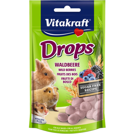 Vitakraft - Drops Gnagerskogens bær 75g - Smådyr - Godbiter og gnagestenger - Belønningsgodbit for smådyr - ZOO.no
