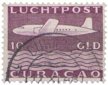 Curacao - losse waarde uit Vliegtuig 1947 (nr. LP 86, gebruikt)