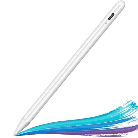 Pekstift för iPad, Högprecisions Penna med Handflataavvisning Kompatibel med iPad Pro (11"/12.9"), iPad 6:e/7:e/8:e Gen, iPad Air 3:e & 4:e Gen, iPad 