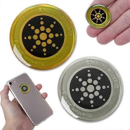 Anti-stråling EMF-beskyttelse for telefon Laptop deka gul og lilla