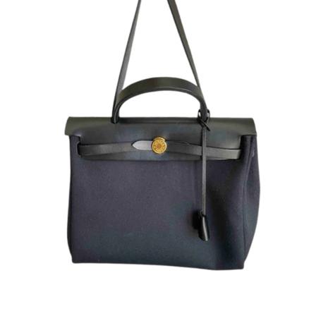 Hermès Vintage Pre-ownedLæderhndtasker Sort, unisex Vintage Tasker, Størrelse: ONE Size
