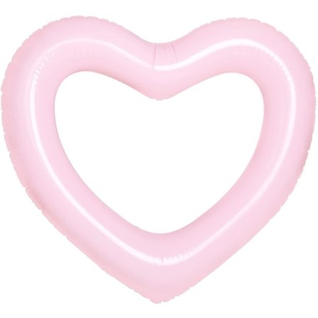 Inflatable Swim Rings, Heart Shaped Pool Loungers, Water Toys for Kids and Adults