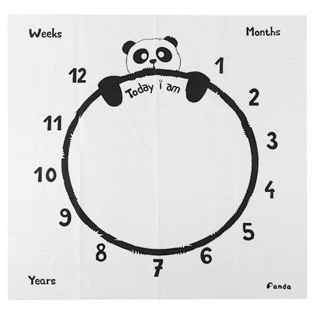 Baby Tillväxtmilstolpe Fotografi Prop Bakgrund Tyg Amningsöverdrag