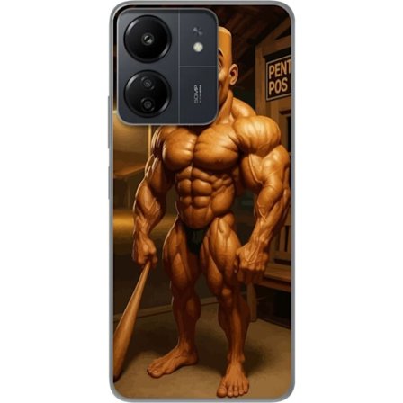 Kompatibelt Mobilskal till Xiaomi Xiaomi Redmi 13C Italiensk Brainrot träfigur