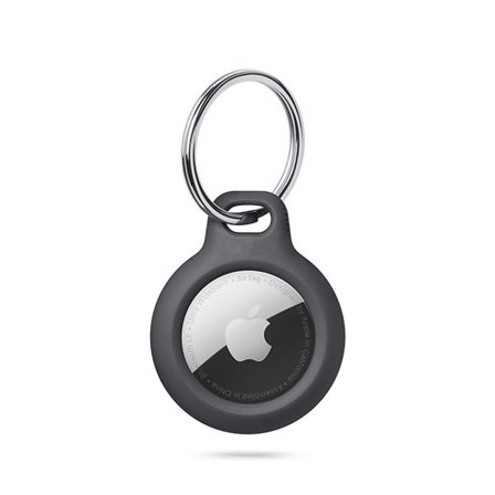 Tech-Protect Rough Case for Apple AirTag with Ring - musta