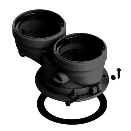 kit sdoppiatore FLG Ø 80/80 completo di prese per analisi - PER CALDAIA FERROLI