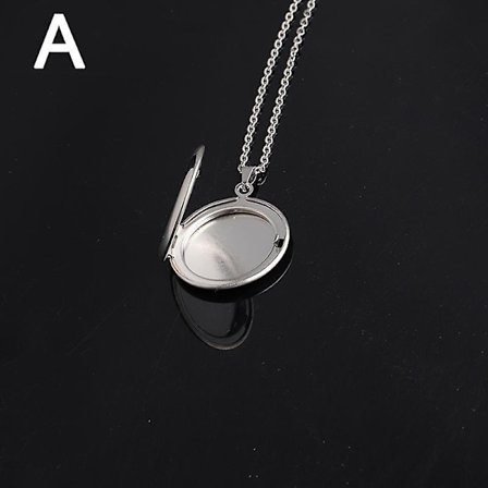 1 st smycken present rundformad kvinnor halsband orm kedjor foto medaljon hänge hänge dekoration