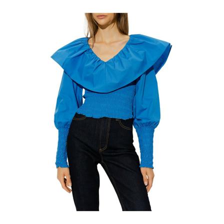 Gestuz ‘AvaliGZ’ crop top Blå, Dame