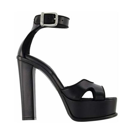 Alexander McQueen Pre-owned Pre-owned Sandaler Sort, Dame Vintage Sko, Størrelse: 38 EU