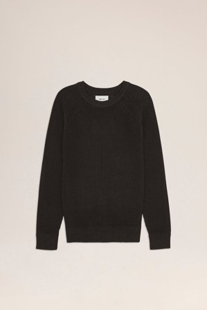 NN.07 Jacobo Striktrøje Herre Brun Bomuld