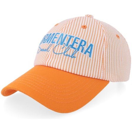 Pica Pica - Orange unconstructed Keps - Formentera Social Club 1 Orange Searsucker Dad Cap @ Hatstore