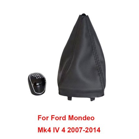 5 6 Växlad Manuell Växelspak Knopp Spak För Ford Mondeo Mk3 Mk4 IV 4 Focus Mk2 Mk3 III S-Max C-Max Kuga Galaxy Mk2 Mk3-mondeo 6S läder