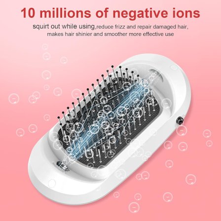 Profesjonell Elektrisk Ionisk Hårbørste For Krøllete Hår, Forbedret A