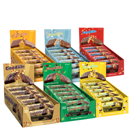 BIG BUY 90 x Proteiinipatukka 50 g