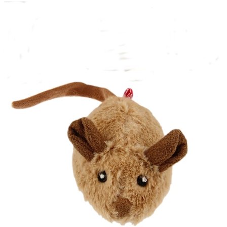 Interaktivt kattelegetøj automatisk bevægelig mus med realistisk squeak muselegetøj, ca. 8,5*4cm/3,3*1,5 tommer i længden