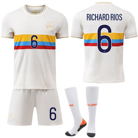 25-26 Colombia 50-årsjubileumsutgave NO.6 Richard Ríos Drakter Barn Voksen Fotballutstyr med Sokker