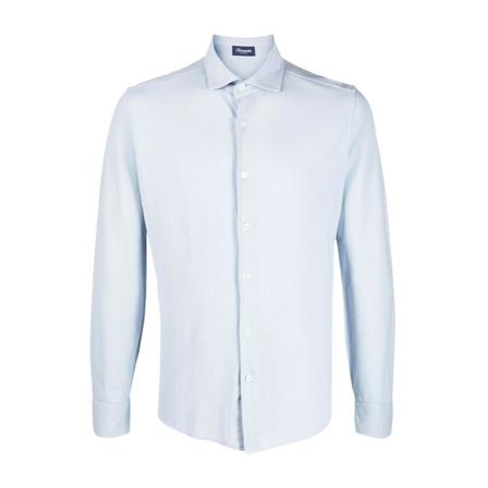 Drumohr Shirt Blå, Herre Skjorter
