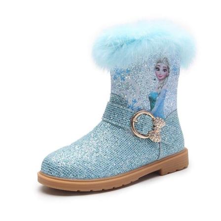 Prinsesse Elsa sko til børn - Fest sko - Blå - 17.8cm / størrelse 27 17.8cm / size27