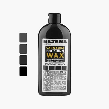 Biltema - Poleringsvoks med farge sort 500 ml