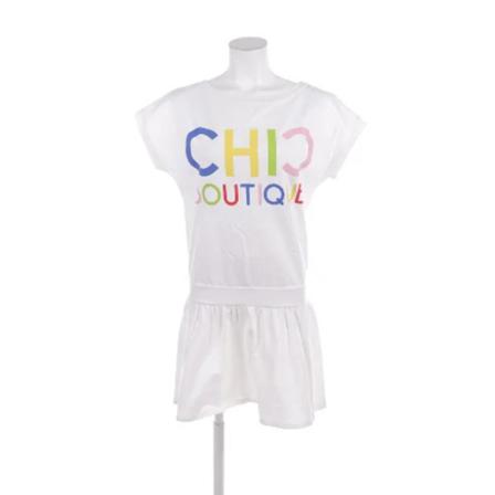 Moschino Pre-Owned, Pre-owned Cotton dresses Wit, Dames, Maat:M