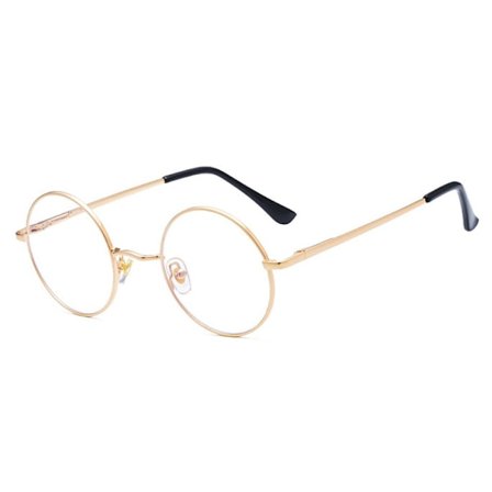 Överdimensionerade glasögon med anti-blått ljus, GULD