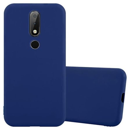 Coque för Nokia 6.1 PLUS / X6 Etui i MÖRKBLEU Sockerhus Skyddsskal i Silicone TPU Case