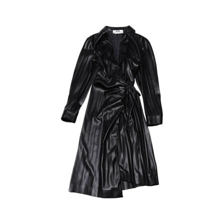 Msgm Midi Kjole Sort, Herre