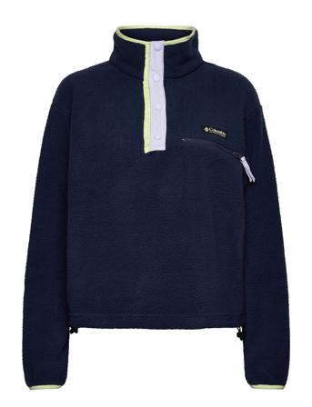 Helvetia Ii Cropped Half Snap Fleece Navy Columbia Sportswear