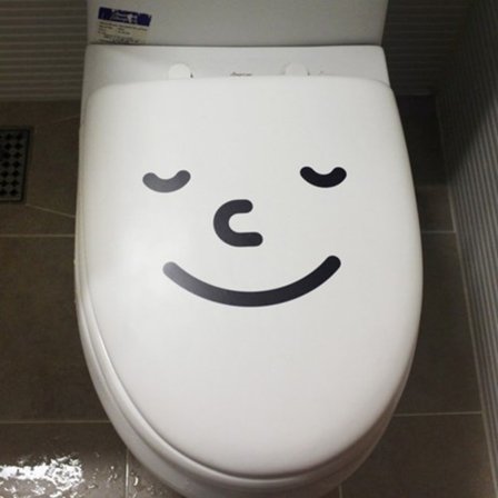 Morsom toalettsete klistremerke tegneserie toalett klistremerke toalettsete pinne