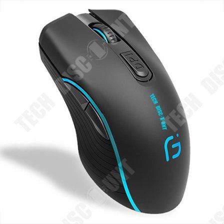 Bluetooth-hiiri - TD - Valokuitu - Hiljainen - 6 Painiketta - Musta