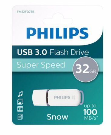 Philips FM32FD75B Snow edition - USB-flashstasjon - 32 GB