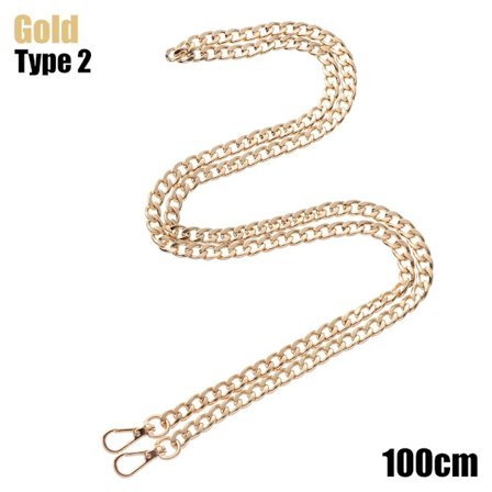 Taskekæde skuldertaske remme GULD 100 CMTYPE 2 TYPE 2 - lager Guld