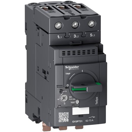 Schneider Electric GV3P731 Motorvernebryter med Everlink-tilkobling 62–73 A, Elfordeling & strømforsyning