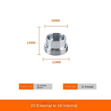 6 stk Vandhanekobling Gevindforbindelse 6 6