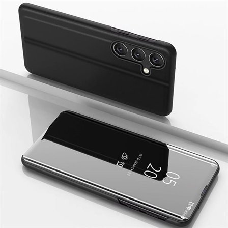 Clear View-etui for Samsung Galaxy A36 - Svart