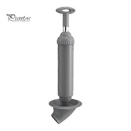 Højtryks toiletrenser med omvendt sugedesign, kraftfuld engangs luftafløbsblokeringsfjerner, multifunktionelt værktøj grå