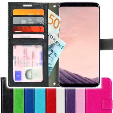 Toppen Slim Samsung Galaxy Note 8 Plånboksfodral 4st Kort Svart