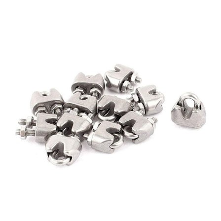 20 STK Wire Tau Clip Wire Tau Clamp Clip U Bolt Sadel Feste