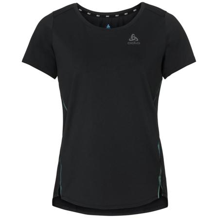 Odlo Women's Zeroweight CT Blackpack S/S Crew Neck Women Short sleeved fitness sweater Black S