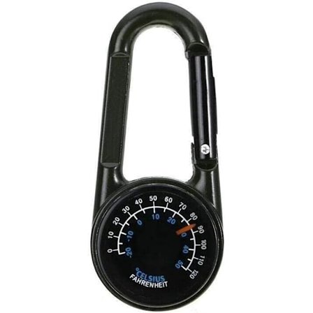 Mini Multifunksjonell Karabinkrok 3 i 1 Kompass Termometer Utendørs H