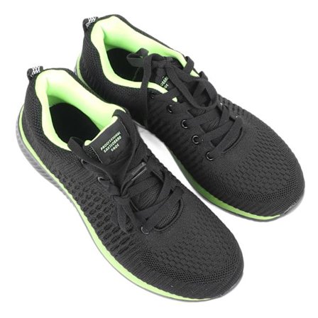 Herr Sneakers Mesh Andas Lättvikt Dämpning Anti Slip Casual Sport Gym Jogging Walking Running Svart Grön 42