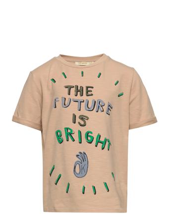 Sgjaden Spacedog Ss Tee T-shirts Short-sleeved Beige Soft Gallery