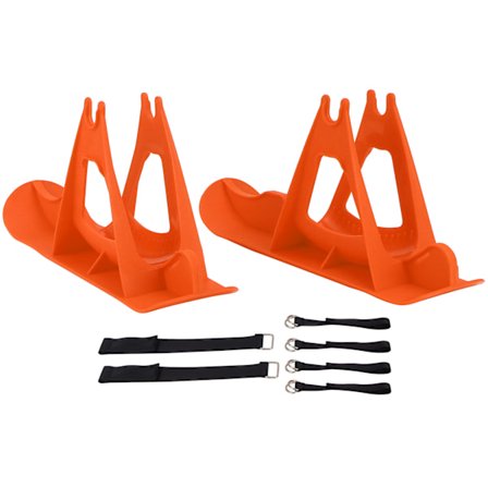 Balansesykkel-ski for barn, snowboard, slede, sparkesykkelbrett, skideler for barn, oransje