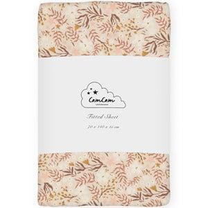 Cam Cam Aurora 70 x 140 Fitted Sheet One Size - Bedding - One size - Pink