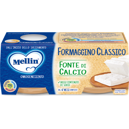 Mellin Baby Formaggino 2 X 80 grammi