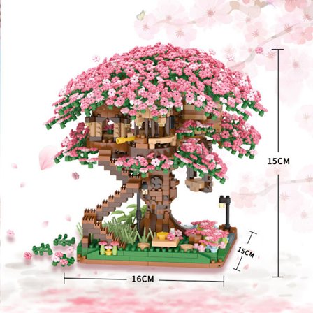 Mini Bonsai Kirsebærblomst Tre Byggesett, Sakura Bota