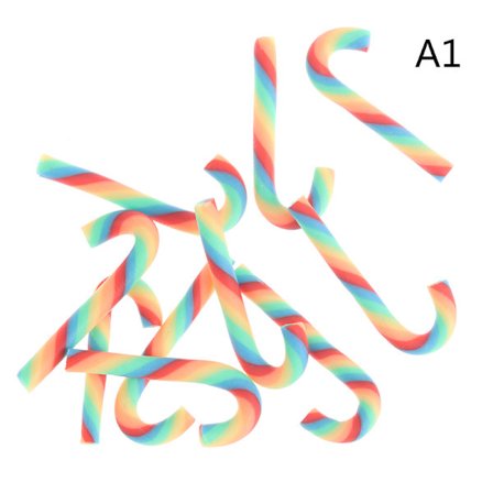 5st Juldekoration Miniatyrdocka och Candy Cane Craf