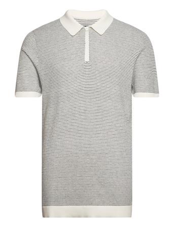 Hco. Guys Sweaters Tops Knitwear Short Sleeve Knitted Polos White Hollister