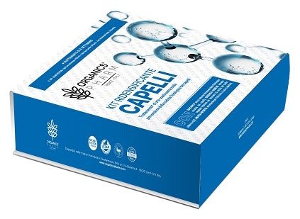 Organics Pharm Kit Ridensificante 4 Fiale Capelli + Shampoo 150ml