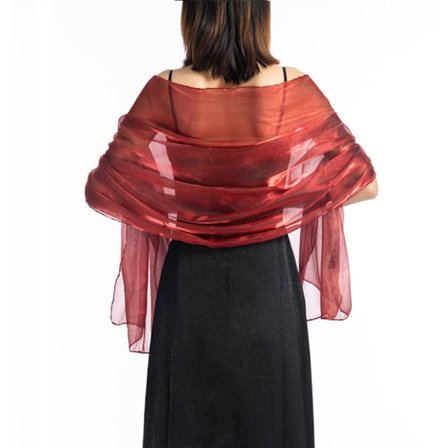 Kveldskjoler Sjal Lady Cape Wraps MAROON MAROON